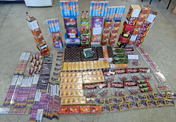 Jandarmii constănțeni au confiscat peste 110 kg de articole pirotehnice