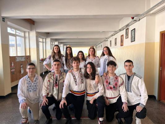  Unirea Principatelor Române sărbătorită la Liceul Teoretic ”Lucian Blaga”, din Constanța. Video