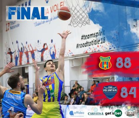 Baschet masculin: Victorii pentru CSU Sibiu şi CSA Steaua, în campionat