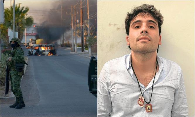 Traficanții de droguri s-au dezlănțuit în Mexic, după arestarea fiului lui El Chapo