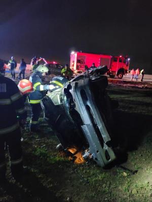 6 persoane rănite, într-un accident groaznic, la Ovidiu