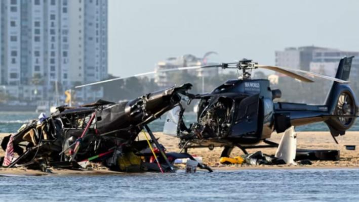 Patru persoane au murit și trei au fost rănite după ce două elicoptere s-au ciocnit în aer lângă un parc de distracții din Australia 