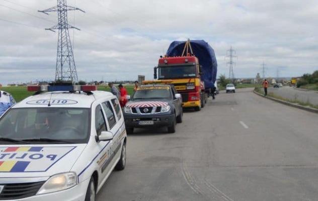 Atentie șoferi! Transport agabaritic pe ruta Centura București - Agigea Port