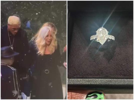 Cher a primit inelul cu diamant de la iubitul cu 40 de ani mai tânăr