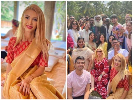 Andreea Bălan s-a dus în India ca să-l vadă pe învățătorul spiritual Sadhguru