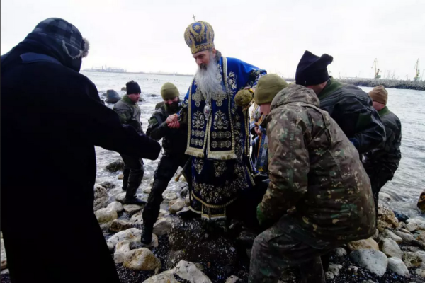 Marinarii și scafandrii militari, la sărbătoarea Bobotezei