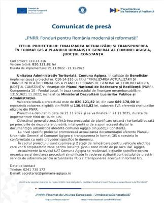 PNRR: fonduri pentru România modernă și reformată!
