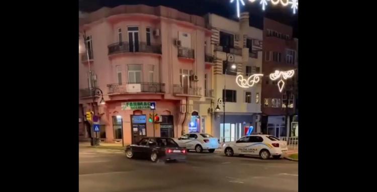 Cum se fac drifturi pe bulevardele constănțene, cu girul Poliției Locale! Video