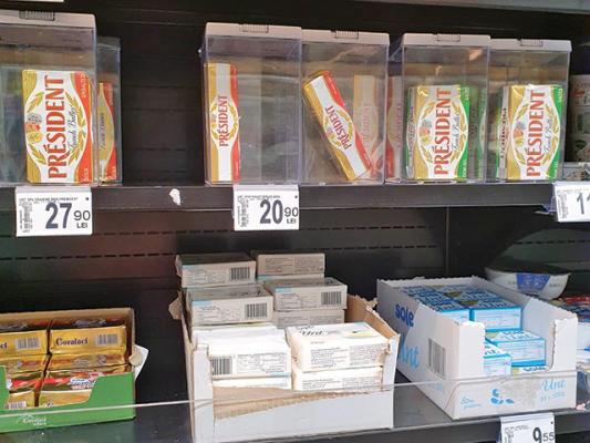 Untul este ținut sub cheie în supermarketuri