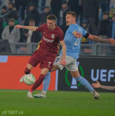 Fotbal: CFR Cluj, eliminată din Europa Conference League, după 0-0 cu Lazio