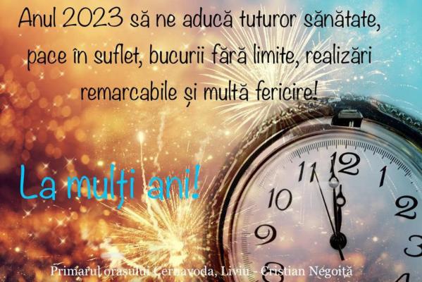 Primarul din Cernavodă, Liviu Negoiță, urări de Anul nou