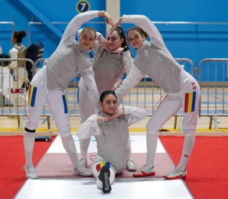 Scrimă: Echipa feminină de sabie, locul 7 la Europenele de juniori