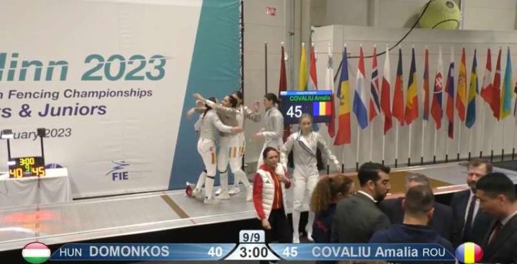  Scrimă: Echipa feminină de sabie a României a câştigat medaliile de aur la Europenele de cadeţi