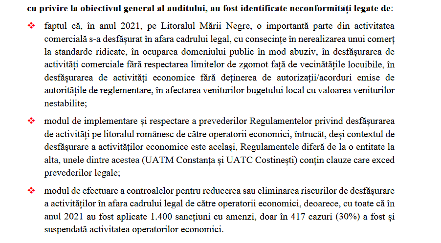 Peste jumatate din agentii comerciali de pe litoral functioneaza fara autorizatie Peste jumatate din agentii comerciali de pe litoral functioneaza fara autorizatie