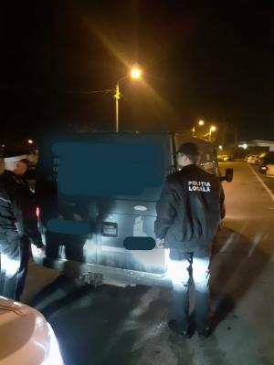 Încă o autoutilitară confiscată de polițiștii locali constănțeni  