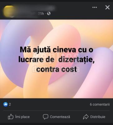 Lucrări de disertație... la comandă 