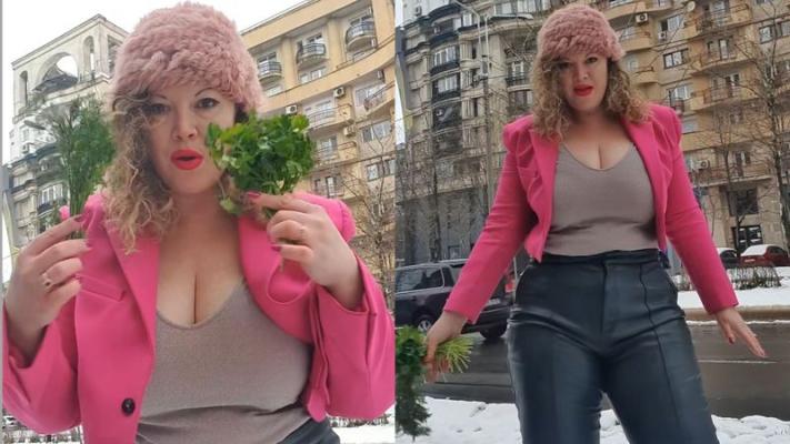 Oana Lis, dans cu pătrunjelul pe străzile din capitală
