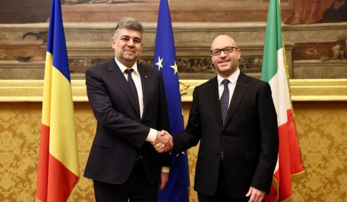 Marcel Ciolacu, vizită oficială la Roma