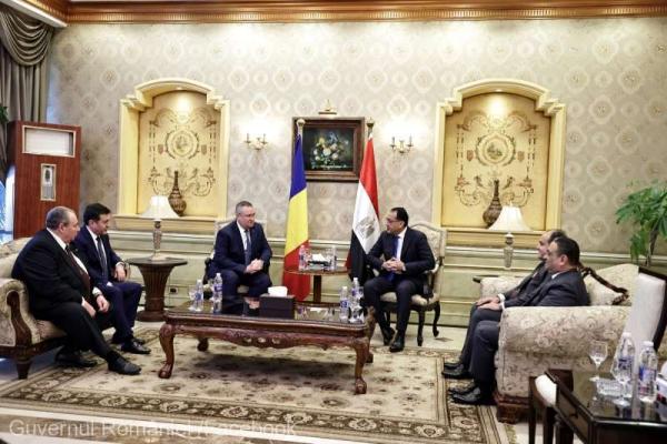 Nicolae Ciucă, în Egipt: Vrem să extindem cooperarea economică pe coridoarele de transport maritim 