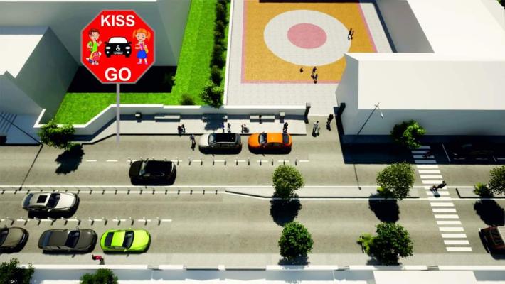 Pentru a fluidiza traficul auto din zona școlilor, în Ovidiu va fi introdus conceptul Kiss&Go