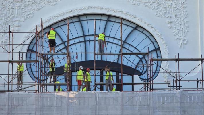 Lucrările de reabilitare a Cazinoului, finalizate în proporție de peste 60%