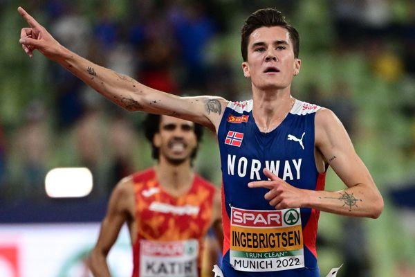 Atletism: Norvegianul Jakob Ingebrigtsen a reuşit dubla la 3.000 şi 1.500 m la Europenele indoor