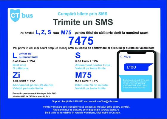CT Bus anunță mărirea valabilității mesajului text