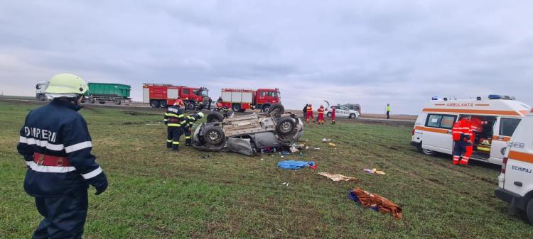 Coliziune între două autoturisme la ieșire din Slobozia