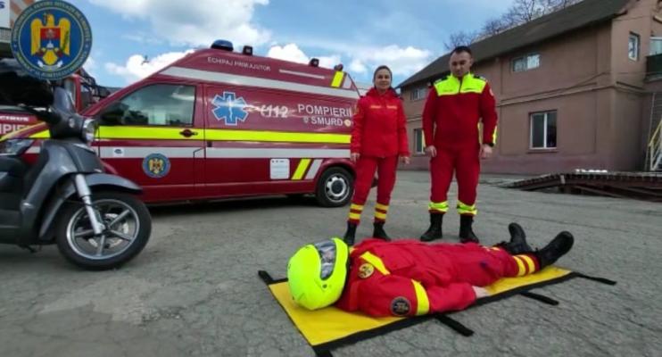 Exerciţiu pentru antrenare în situația producerii unui accident.Video
