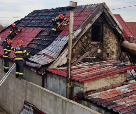 Ore de foc pentru pompierii militari de la Staţia Midia-Năvodari