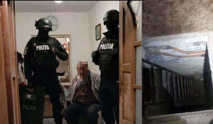 Un bărbat din Neamț, care și-a sechestrat fiica în beci, i-a amenințat cu toporul pe polițiștii chemați să intervină