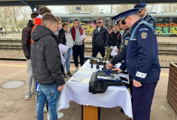 Activități preventive în zona gării Slobozia