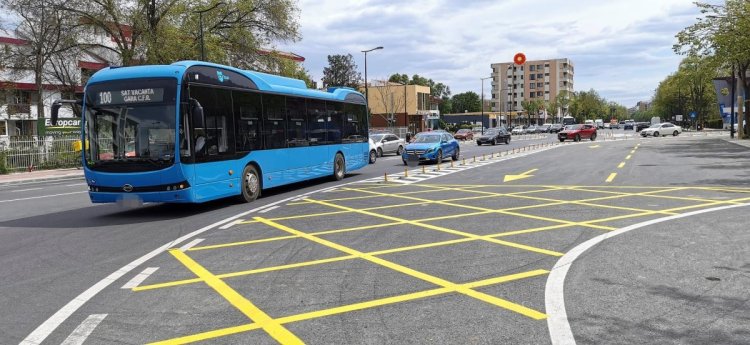 A fost finalizat sensul giratoriu de la Păpădie