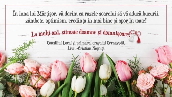 Primăria Cernavodă, urări de 1 martie