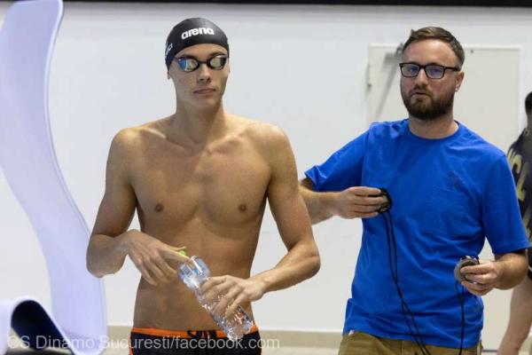  Înot: David Popovici a câştigat titlul naţional la 400 m liber