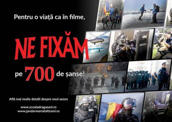 Jandarmeria Română recrutează tineri pentru școlile militare de subofițeri