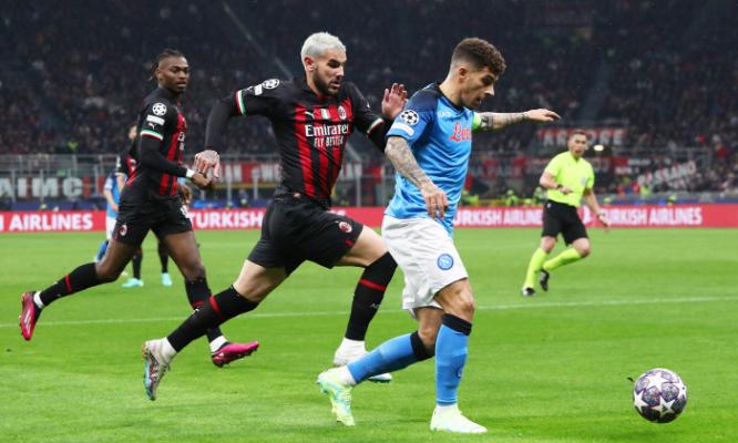 Fotbal: AC Milan a învins-o pe Napoli cu 1-0, în sferturile Ligii Campionilor