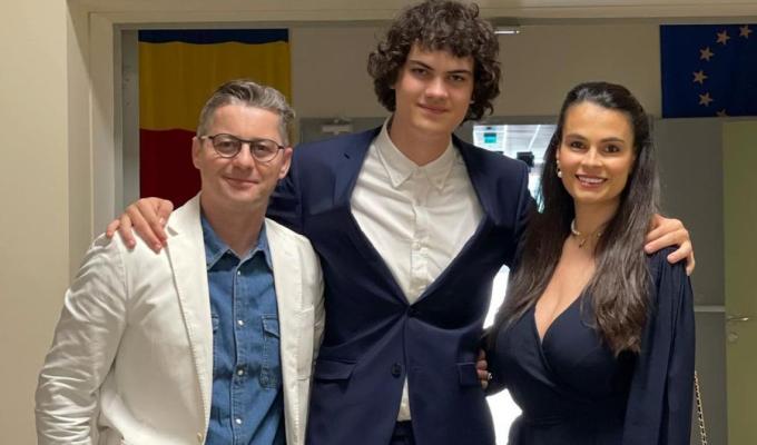 Anca Serea a fost luată prin surprindere de fiul ei, David 
