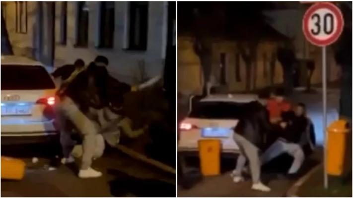 Bătaie cu săbii în plină stradă. Video