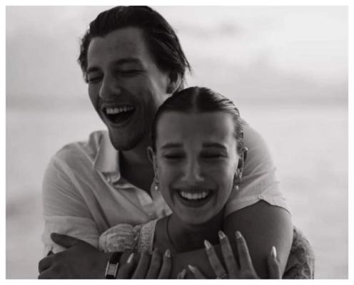 Jake Bongiovi s-a logodit cu actrița Millie Bobby Brown