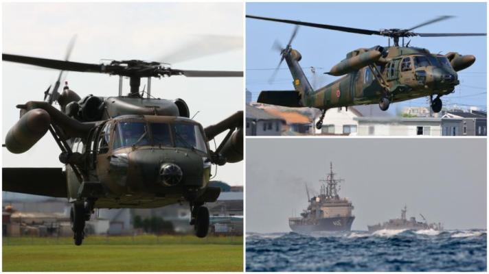 Armata japoneză a descoperit 5 trupuri și o bucată dintr-un elicopter dispărut 