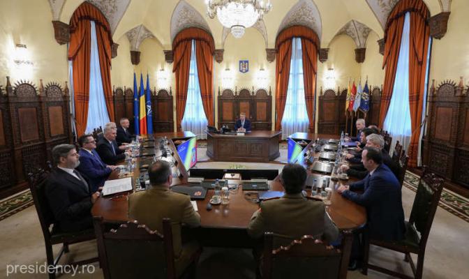 Şedinţa Consiliului Suprem de Apărare a Ţării, la Palatul Cotroceni