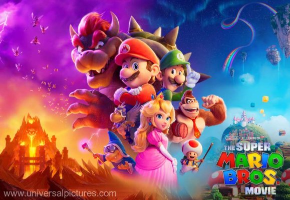 The Super Mario Bros. Movie se menţine pe primul loc în box-office-ul nord-american
