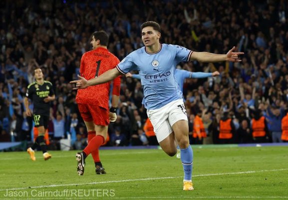 Fotbal: Manchester City, calificată în finala Ligii Campionilor după 4-0 cu Real Madrid