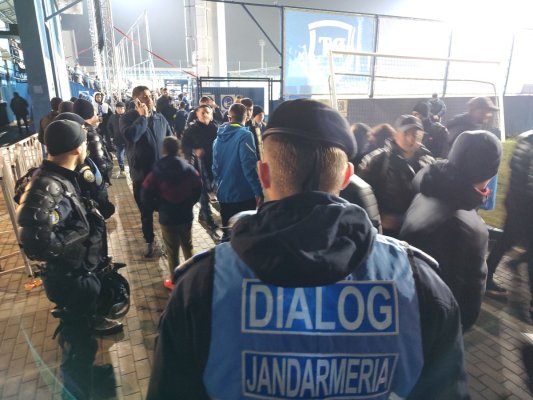 Jandarmii Grupării Mobile Constanța, prezenți la meciul dintre Farul Constanța și Rapid București
