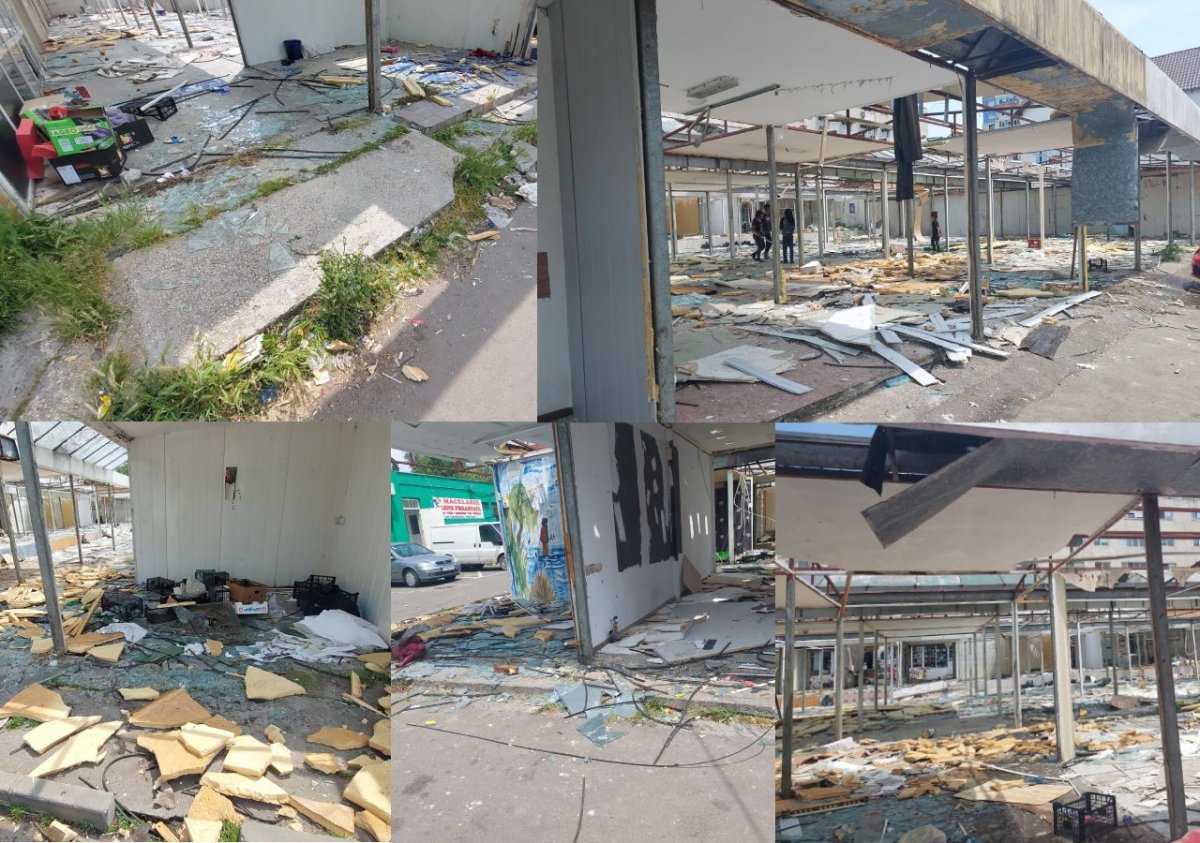 Pericol public in KM 4-5, dupa demolarea bazarului. Video