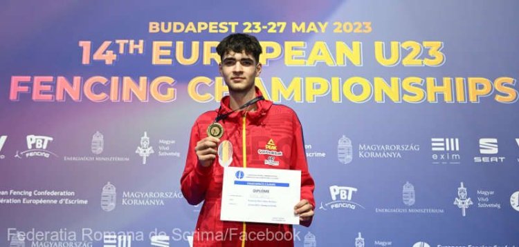Scrimă: Radu Niţu, medaliat cu aur în proba masculină de sabie la Europenele Under-23