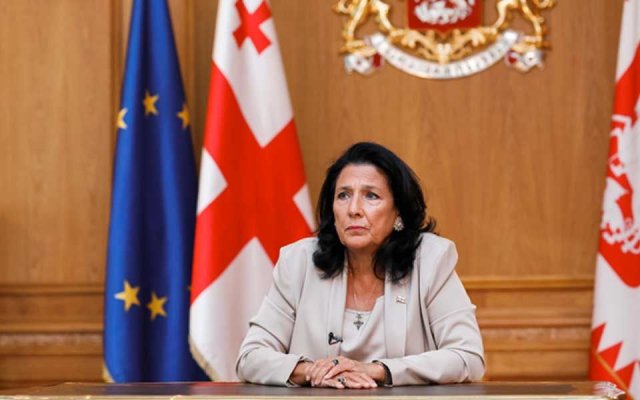 Preşedinta Georgiei a primit interzis la Georgian Airways, după ce a criticat reluarea zborurilor cu Rusia