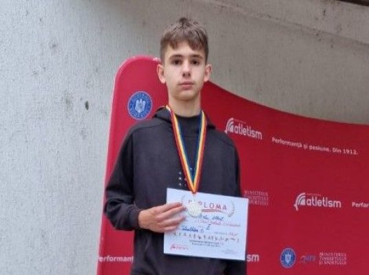 Un puști de 13 ani din Constanța, vicecampion național la atletism - tetratlon