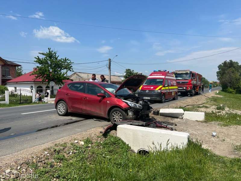 Trafic oprit pe DN 22, Tulcea-Galati, in urma unui accident rutier